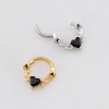 GOTHIC ROSE THORN VINE HEART HINGED SEPTUM CLICKER RING316L SURGICAL STEEL